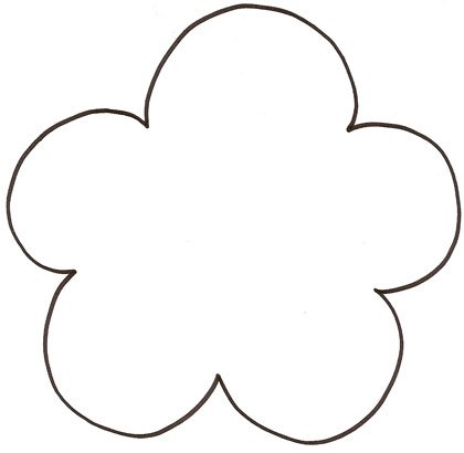 Imprimer le modèle de fleur pour les petits 