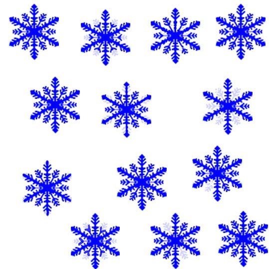 Retrouver les flocons de neige identiques
