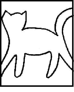 Frise d'Halloween grand chat

