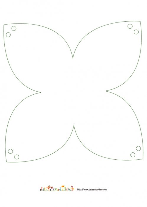 Gabarit pochette lapin 1
