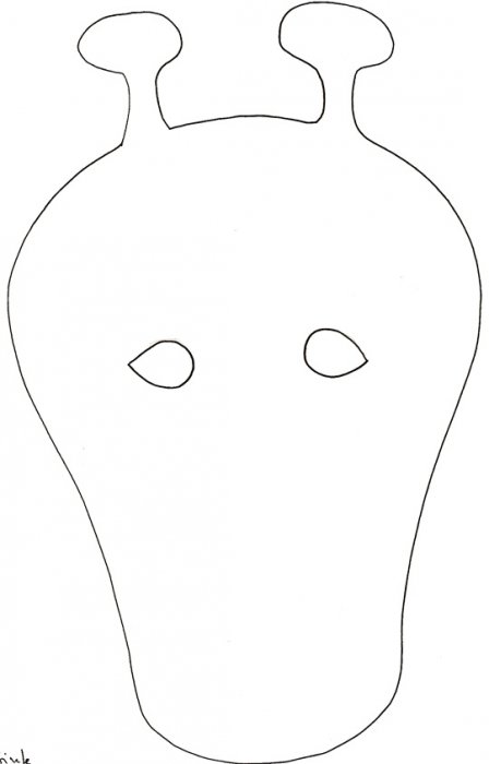 Imprimer la tête du masque de girafe