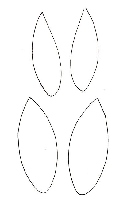 Imprimer les oreilles du masque de girafe
