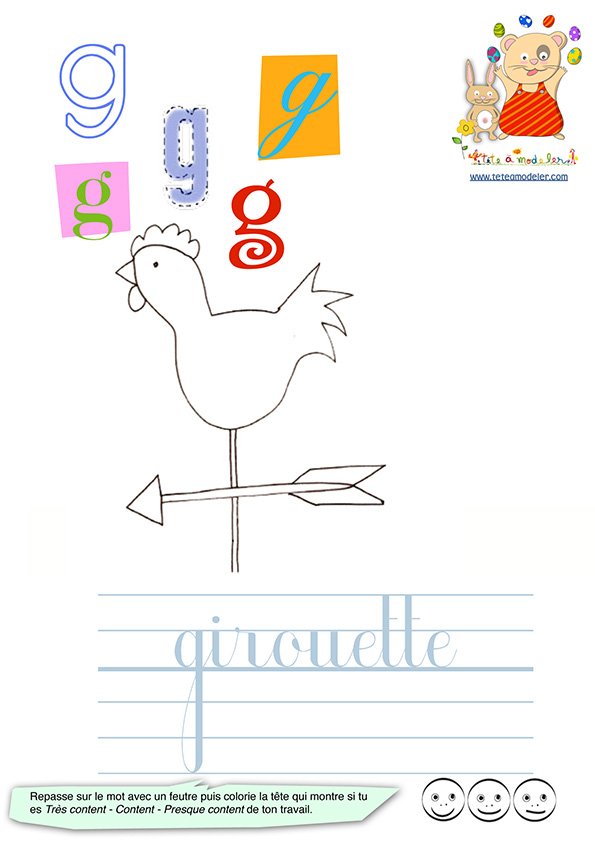 Imagier des minuscule : girouette
