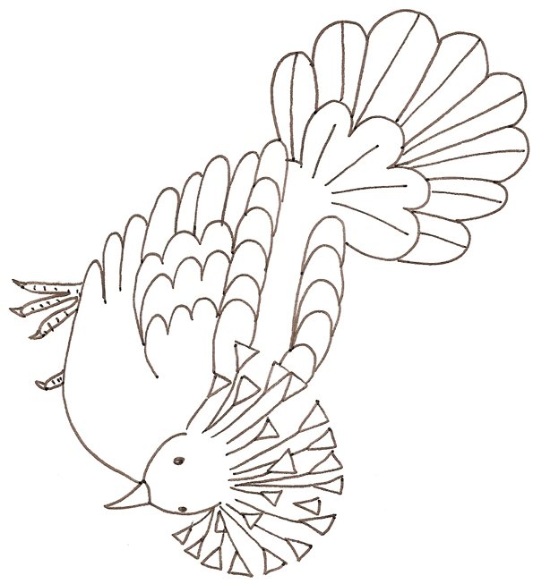 coloriage d'un goura 
