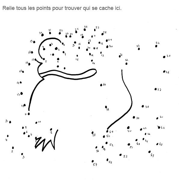 activit&eacute; grenouille - relier les points
