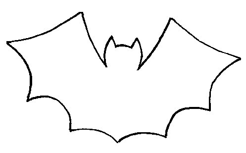 Gabarit chauve - souris d'Halloween