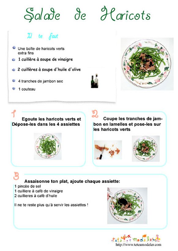 Recette de la salade de haricots verts