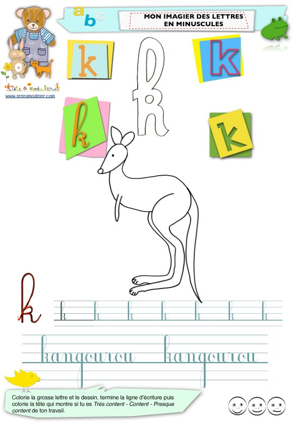 Imagier lettre k
