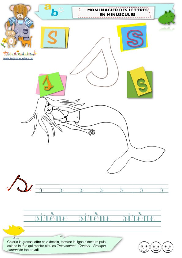 lettre s de l'imagier
