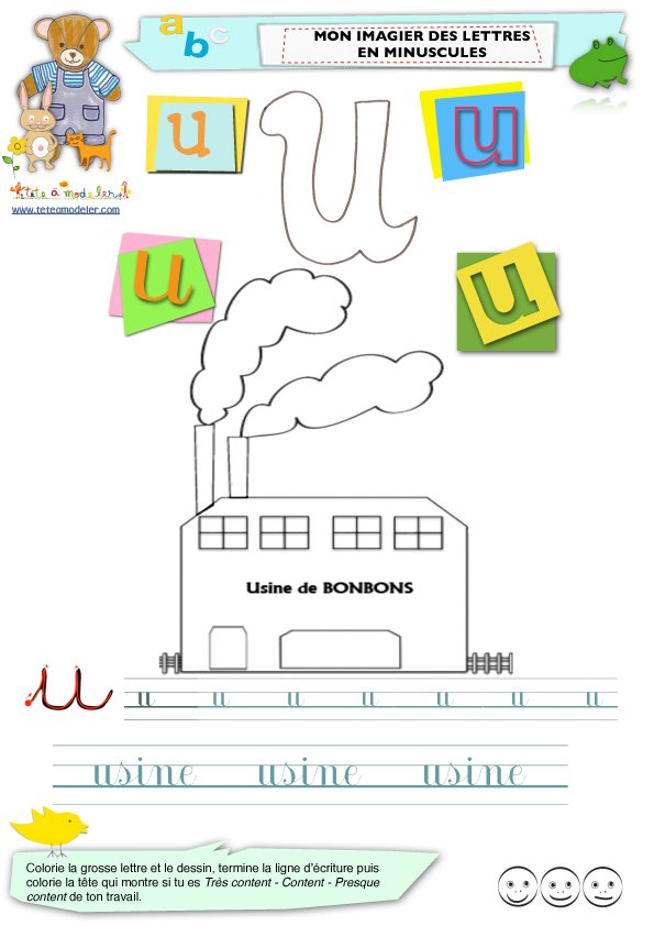 Apprendre la lettre u
