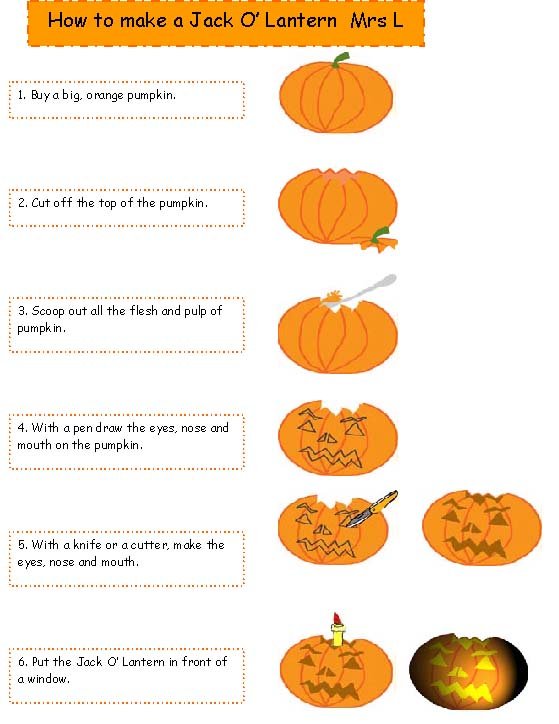 Mode d'emploi pour faire un Jack o' Lantern d'Halloween
