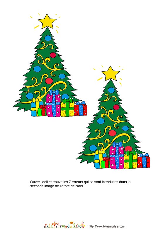 jeu 7 erreurs sapins
