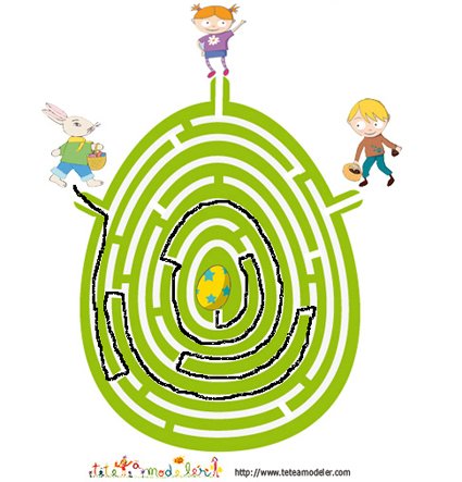 solution du jeu de labyrinthe : oeuf dans le labyrinthe
