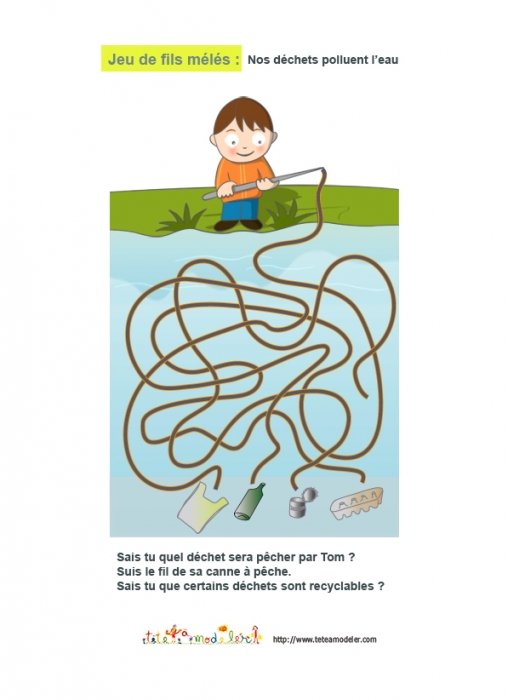 Jeu de fils mêlés : nos déchets polluent l'eau