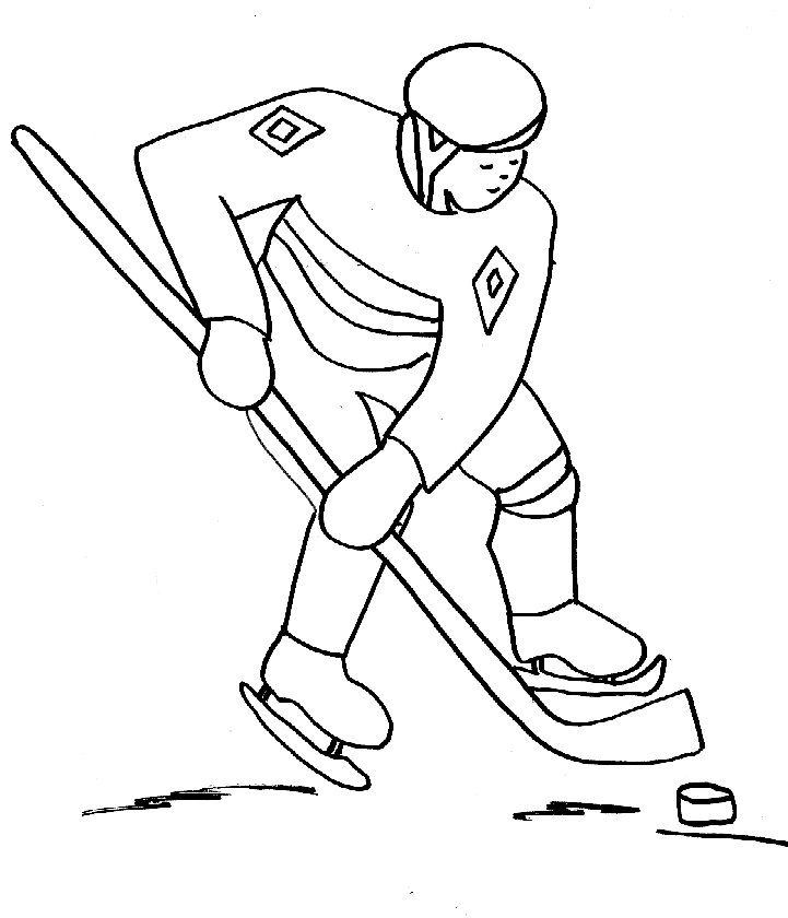 Coloriages joueurs de hockey
