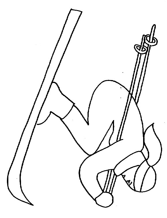Coloriages skieurs 5
