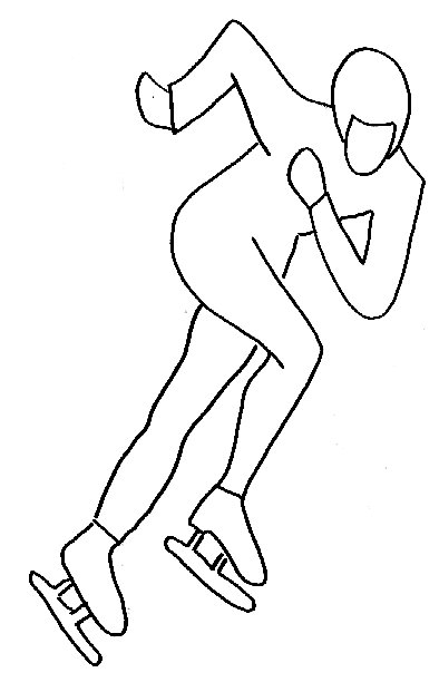 Coloriages patineur de vitesse
