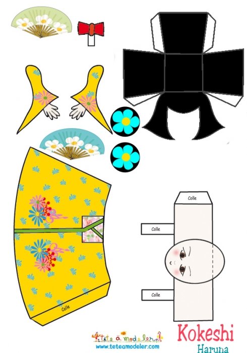Poupée Kokeshi Haruna