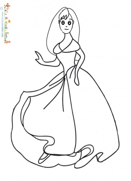 La Belle à colorier