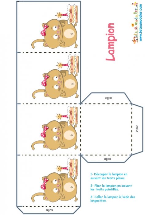 Lampion petit chat