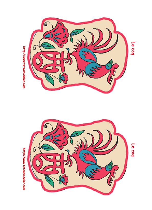 Lanterne chinoise coq
