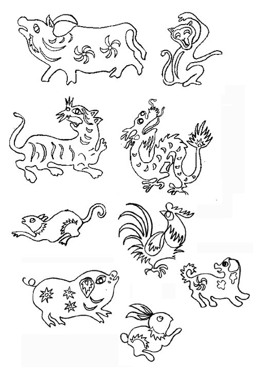 Motifs pour lanterne chinoise
