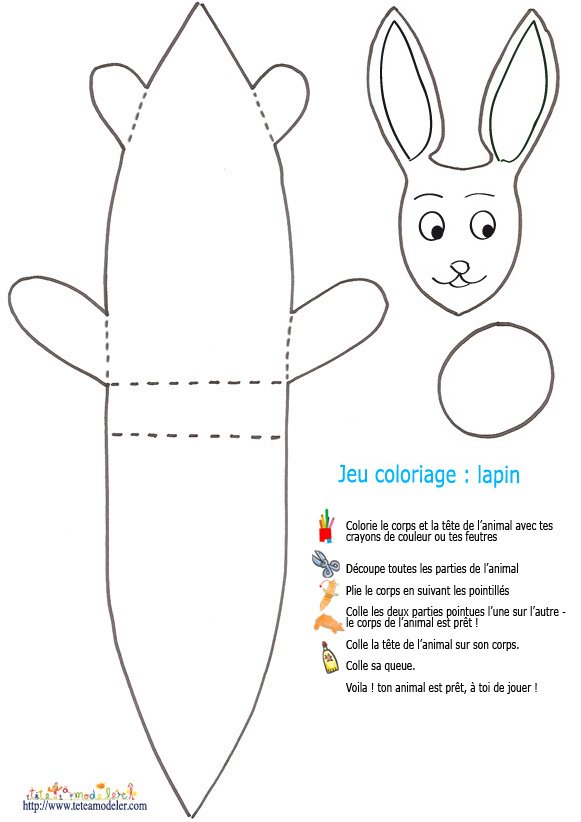 Jeu coloriage lapin
