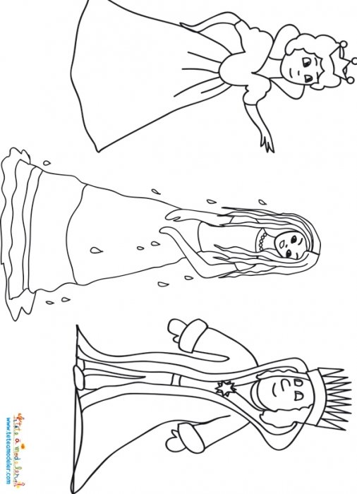 La princesse, le roi et la reine