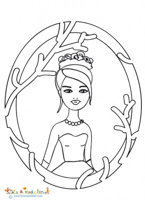 Portrait princesse au petit pois