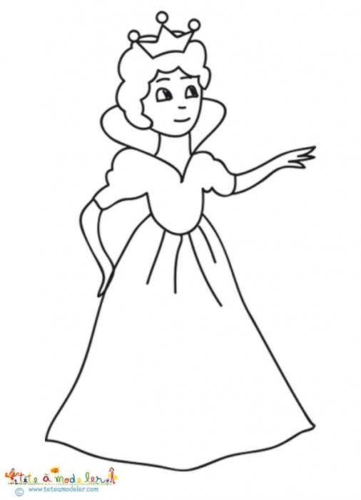 Coloriage de la reine