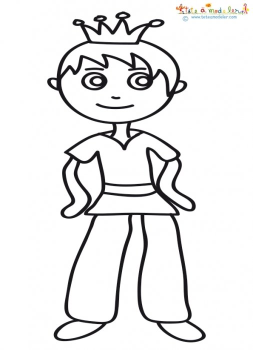 Coloriage du jeune prince