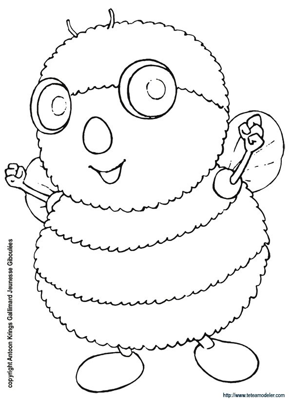 Coloriage de L&eacute;on le Bourdon
