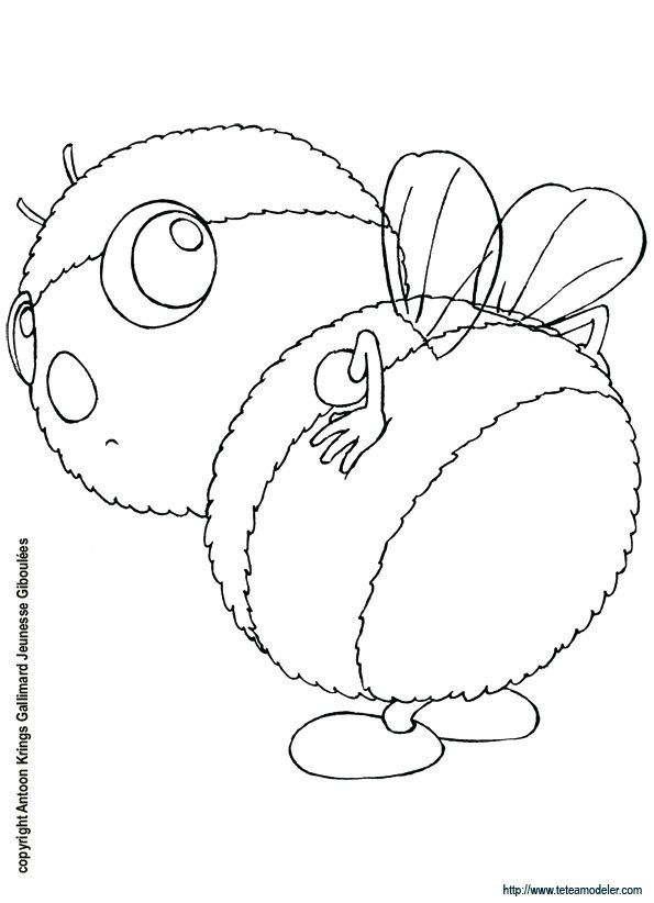 Coloriage de L&eacute;on le Bourdon
