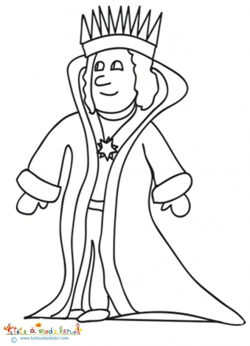 Coloriage du roi