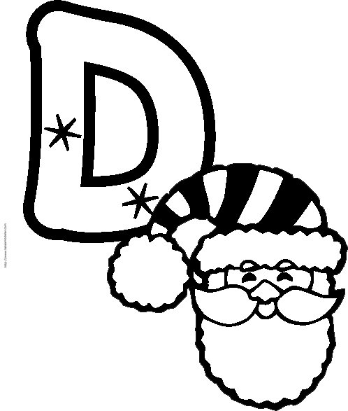 Coloriage Alphabet : lettre "D" 
