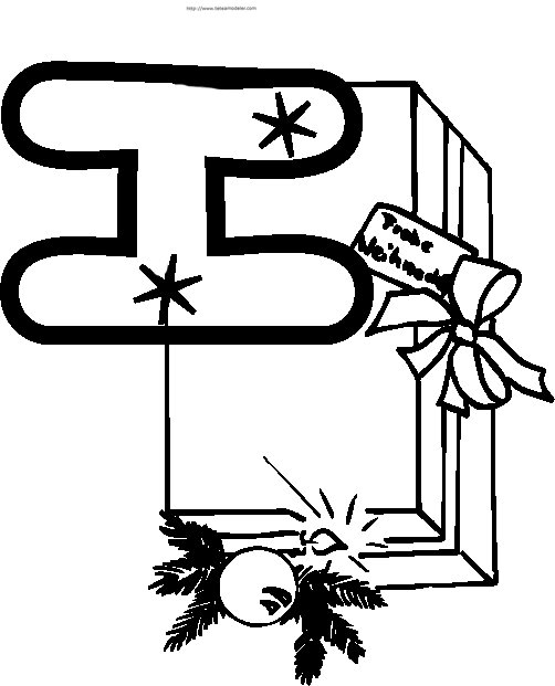 Coloriage Alphabet : lettre "H" 
