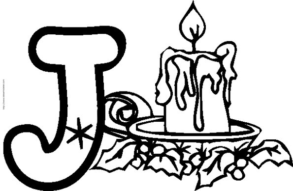 Coloriage Alphabet : lettre "J" 
