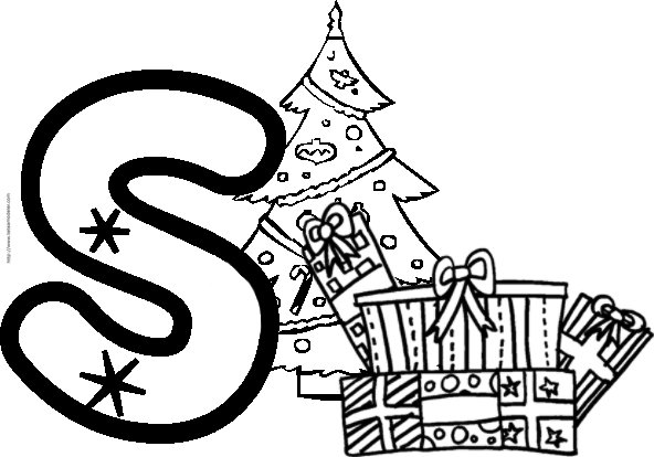Coloriage Alphabet : lettre "S" 
