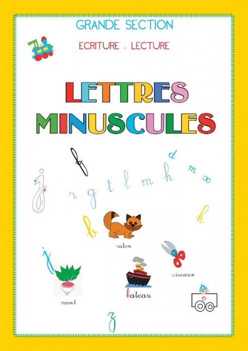 Imprimer la couverture pour le livre GS / CP sur les minuscules