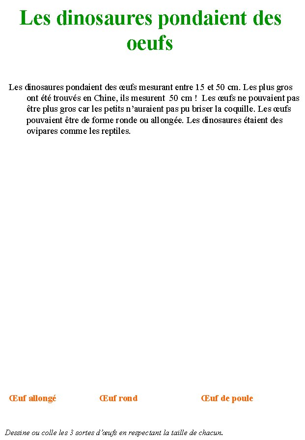 Imprimer la naissance des dinosaures page 1 