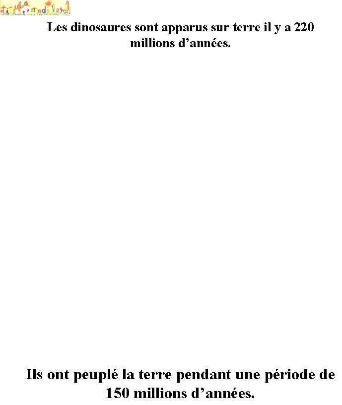 Imprimer la page 1du livre sur les dinosaures
