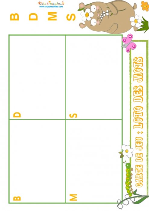 planche 4 taupe fille : B-D-M-S