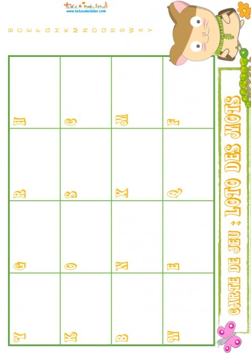 Planche 36 : B-C-E-F-G-H-K-M-N-O-Q-R-S-W-X-Y 