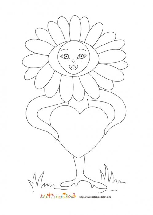 Coloriage madame Marguerite