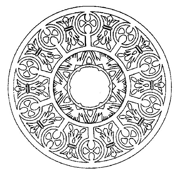 coloriage d'un mandala complexe 
