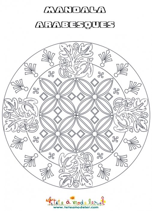 Mandala aux arabesques 1
