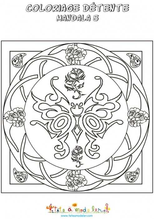 Coloriage détente, un dessin pour commencer