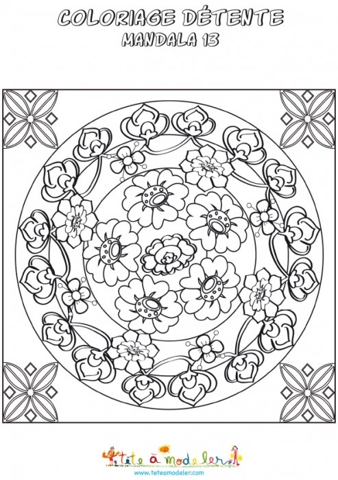 Coloriage détente : variation japonisante