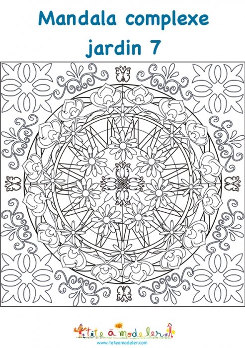Mandala jardin à petits détails