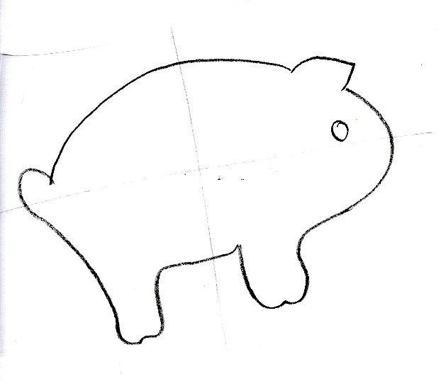Mod&egrave;le de marionette cochon pour b&eacute;b&eacute;
